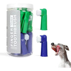 Histotree Dog Finger Toothbrush 20 Piece Set With Soft Nylon And Silicone Bristles For Pet Dental Care And Teeth Cleaning