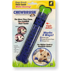 Buraq BulbHead Chewbrush Dog Toothbrush And Dental Chew Toy Three In One Self Brushing Bone For Plaque And Tartar Removal Light Blue One Pack