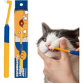 Pethroom Deep Point Pet Toothbrush For Cats And Small Dogs With Ultra Soft 0.08 Millimeter PBT Bristles For Precision Dental Care