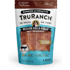 TruRanch Collagen Rolls 6 Inch Bully Flavored Long Lasting Dog Treats Rawhide Alternative For Joint Health 1 Bag 4 Count