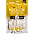 Good 'N' Fit Rolls Made With Real Chicken Liver Flavor Long Lasting And Highly Digestible Rawhide Chews For Small Dogs 6 Count