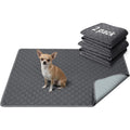 H.Versailtex Premium Washable Pee Pads For Dogs 2 Pack Super Absorbent Waterproof Reusable Training Mats 18 Inch By 24 Inch Grey