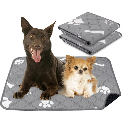PatiencET Washable Pee Pads For Dogs 18 Inch By 24 Inch Reusable Puppy Training Mats With Waterproof Leakproof Bottom For Housebreaking Incontinence