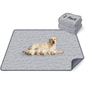 Loobani Washable Pee Pads For Dogs 36 Inches By 48 Inches 2 Pack Extra Large Whelping Mats For Floor And Playpen In Gray