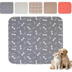 Comasua Puppy Pee Pads With Pheromones Washable Reusable Training Mat For Dogs Leak Proof Non Slip Base Gray Medium 31.5 By 27.6 Inches