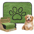 Qeils Reusable Dog Pee Pads 2 Pack Super Absorbent Washable Puppy Training Mats With Green Grass Look 18 Inch X 24 Inch