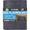 Drymate Jumbo Dog Playpen Mat 60x74 Inch, Absorbent Waterproof Slip Resistant Reusable Puppy Pad For Training And Whelping, USA Made