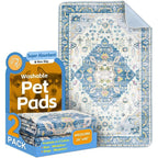 Uligota Washable Pee Pads For Dogs 2 Pack Reusable Puppy Training Mats 40 Inch By 26 Inch Super Absorbent Waterproof Non-Slip Pet Potty Training Su...