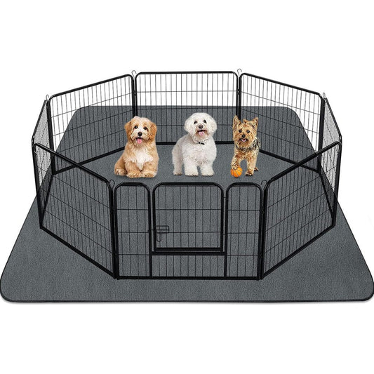 Invenho Washable Extra Large Dog Pee Pads 72 Inch By 72 Inch Reusable Waterproof Absorbent Mat For Puppy Training And Whelping