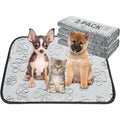 Qeils Reusable Puppy Pads Washable Pee Pads For Dogs Waterproof Leakproof Training Mat For Crate Playpen Bed Sofa 18 Inch By 24 Inch 2 Pack
