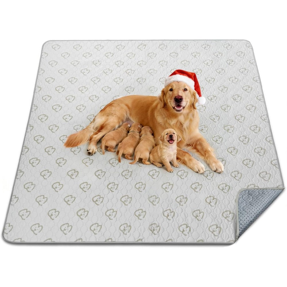 FXW Washable Pee Pads For Dogs Super Absorbent Puppy Training Mat Specifically Designed For FXW Playpens 63 Inch Square Khaki 1 Pack
