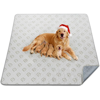 FXW Washable Pee Pads For Dogs Super Absorbent Puppy Training Mat Specifically Designed For FXW Playpens 63 Inch Square Khaki 1 Pack