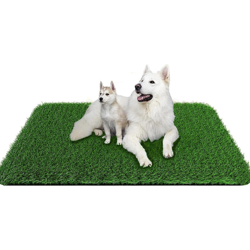 Pick For Life Artificial Grass Pad For Dogs Potty Training 39.3 Inches By 31.5 Inches Fast Drain Non Toxic Synthetic Turf For Indoor And Outdoor Use