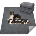 Loobani Extra Large Reusable Dog Pee Pads 2 Pack Washable Leakproof Training Mats For Puppies And Dogs Grey 36 Inch By 48 Inch