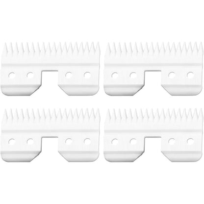 VRMETA Fast Feed Ceramic Blades Replacement Moving Cutters For Detachable Hair Clippers Four Pack