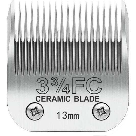 TRAH 3-3/4FC Dog Grooming Clipper Replacement Blade Detachable Ceramic Cutter 440C Stainless Steel One Half Inch Cut Length 13 Millimeter Silver