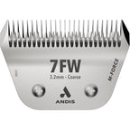 Andis 563659 7W UltraEdge M-Force Replacement Wide Blade Professional Pet Grooming Carbon Steel Detachable Clipper Blade Size 7W 3.2 Millimeters