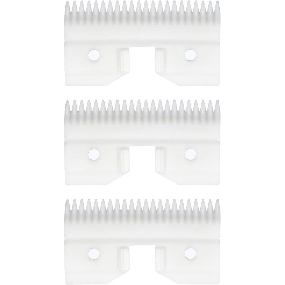 OwnLifeYF Three Piece Ceramic Coarse Pet Replacement Blade Cutter For Detachable Professional Dog Grooming Clippers Twenty Two Teeth White