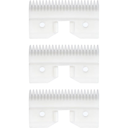 OwnLifeYF Three Piece Ceramic Coarse Pet Replacement Blade Cutter For Detachable Professional Dog Grooming Clippers Twenty Two Teeth White