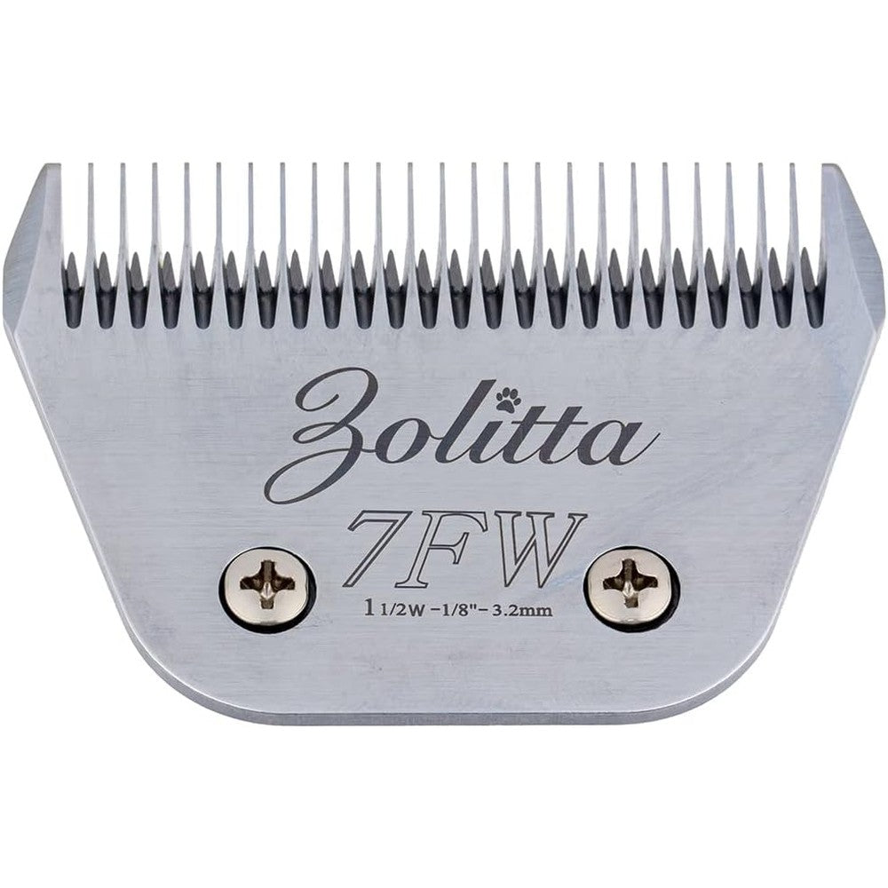 Zolitta 7FW Elite Premium Professional Wide Clipper Blade A5 Type High Carbon Steel Attachment For Fast Dog And Cat Grooming 3.2 Millimeters Cut Le...
