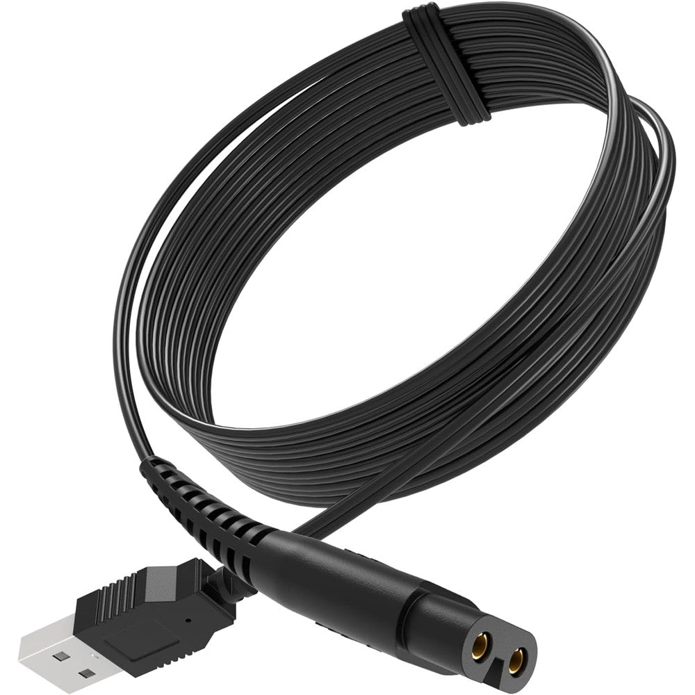BOEEA USB Charging Cable Cord For Oneisall Low Noise Dog Clippers Model RFC-676 Only Black Six Point Five Feet Number One Pack