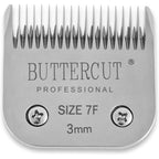 Geib Buttercut Stainless Steel Detachable Dog Clipper Blade Size 7F One Eighth Inch Cut Length High Carbon German Steel Professional Grooming