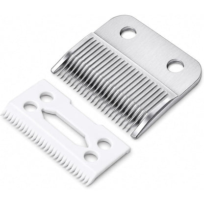 Poweka Replacement Clipper Blade Compatible With Wahl Pet Clippers Standard Adjustable Stainless Steel Two Hole Blade Set