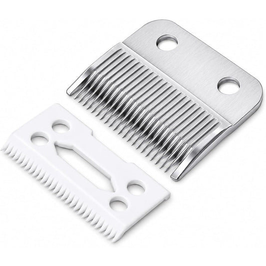 Poweka Replacement Clipper Blade Compatible With Wahl Pet Clippers Standard Adjustable Stainless Steel Two Hole Blade Set