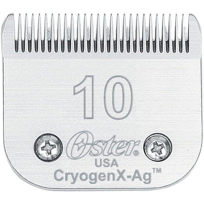 Oster Professional Size 10 Cryogen X Detachable Pet Clipper Blade For Dog Grooming High Carbon Steel Replacement Hardened Steel Accessory