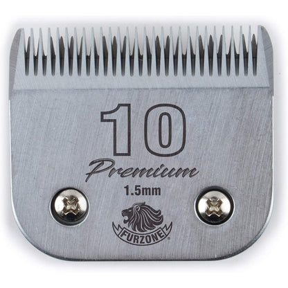 Furzone Detachable Clipper Blade Size Number 10 One Sixteenth Inch High Carbon Japanese Steel Universal Fit For Professional Pet Grooming