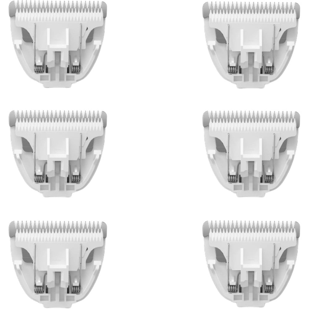 Grimgrow 6 Pack Ceramic Blades Replacement For Dog Grooming Clippers Detachable Pet Hair Clipper Blades For Dogs And Cats Trimming