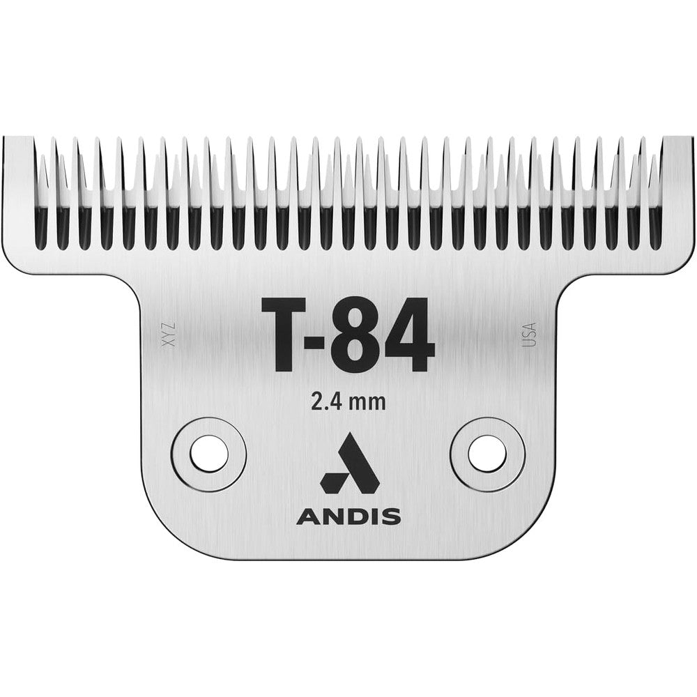 Andis 21641 UltraEdge Carbon Steel Detachable Pet Clipper Blade Size T-84 With Three Thirty-Second Inch Cut Length For Professional Dog Grooming