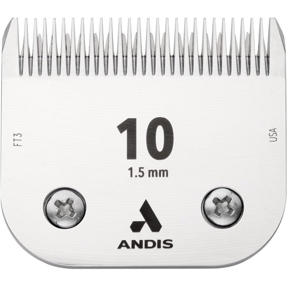 Andis 64315 CeramicEdge Detachable Pet Clipper Blade Size 10 Carbon Steel Professional Grooming Performance