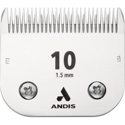 Andis 64315 CeramicEdge Detachable Pet Clipper Blade Size 10 Carbon Steel Professional Grooming Performance