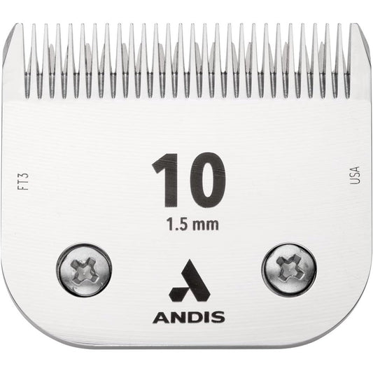 Andis 64315 CeramicEdge Detachable Pet Clipper Blade Size 10 Carbon Steel Professional Grooming Performance