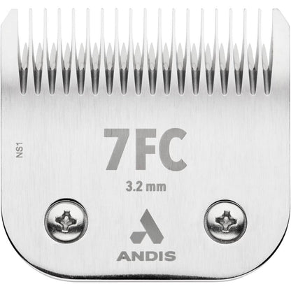 Andis 72605 Ceramicedge Detachable Carbon Infused Steel Pet Clipper Blade Size 7FC One Eighth Inch Cut Length Professional Grooming Blade