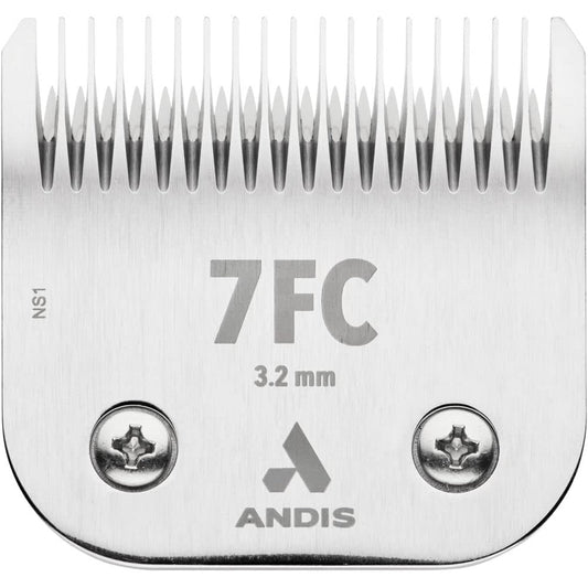 Andis 72605 Ceramicedge Detachable Carbon Infused Steel Pet Clipper Blade Size 7FC One Eighth Inch Cut Length Professional Grooming Blade