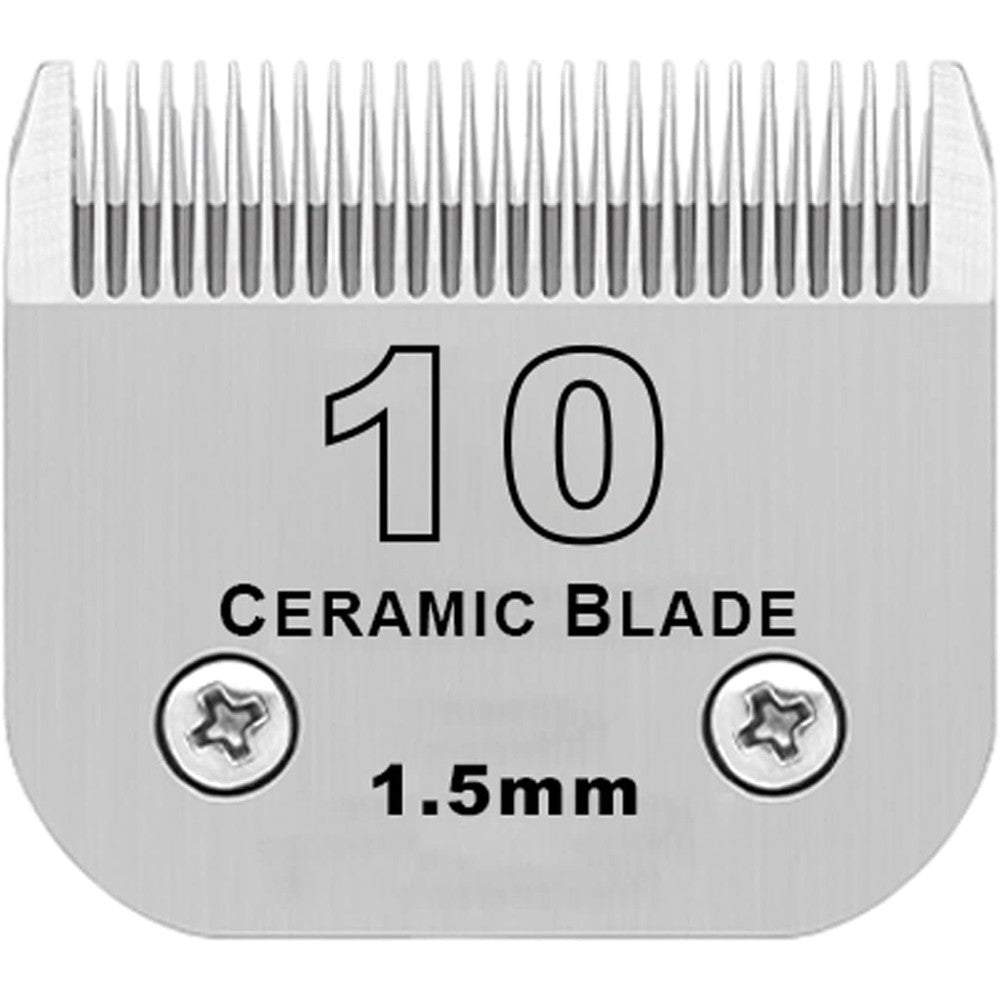 DODAER Detachable Pet Dog Grooming Clipper Ceramic Blade Size 10 Cutting Length One Sixteenth Inch One Point Five Millimeter