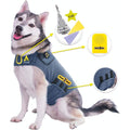 CozyVest Dog Anxiety Vest 3 In 1 Music And Aromatherapy Shirt Stress Relief Canine Coat Gray Extra Large For Dogs 65 To 110 Pounds