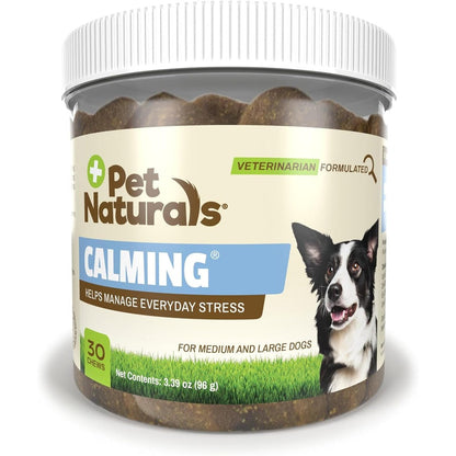 Pet Naturals Calming Chews For Medium And Large Dogs Anxiety Relief Chicken Flavor 30 Count