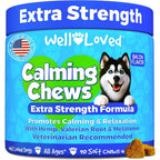 Well Loved Calming Chews For Dogs Extra Strength Behavior Support Treats With Melatonin And Hemp Bacon Flavor 90 Soft Chews