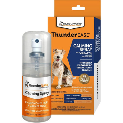 ThunderEase Dog Calming Pheromone Spray Powered By ADAPTIL For Dog Anxiety And Travel Stress Management Two Fluid Ounces Sixty Milliliters