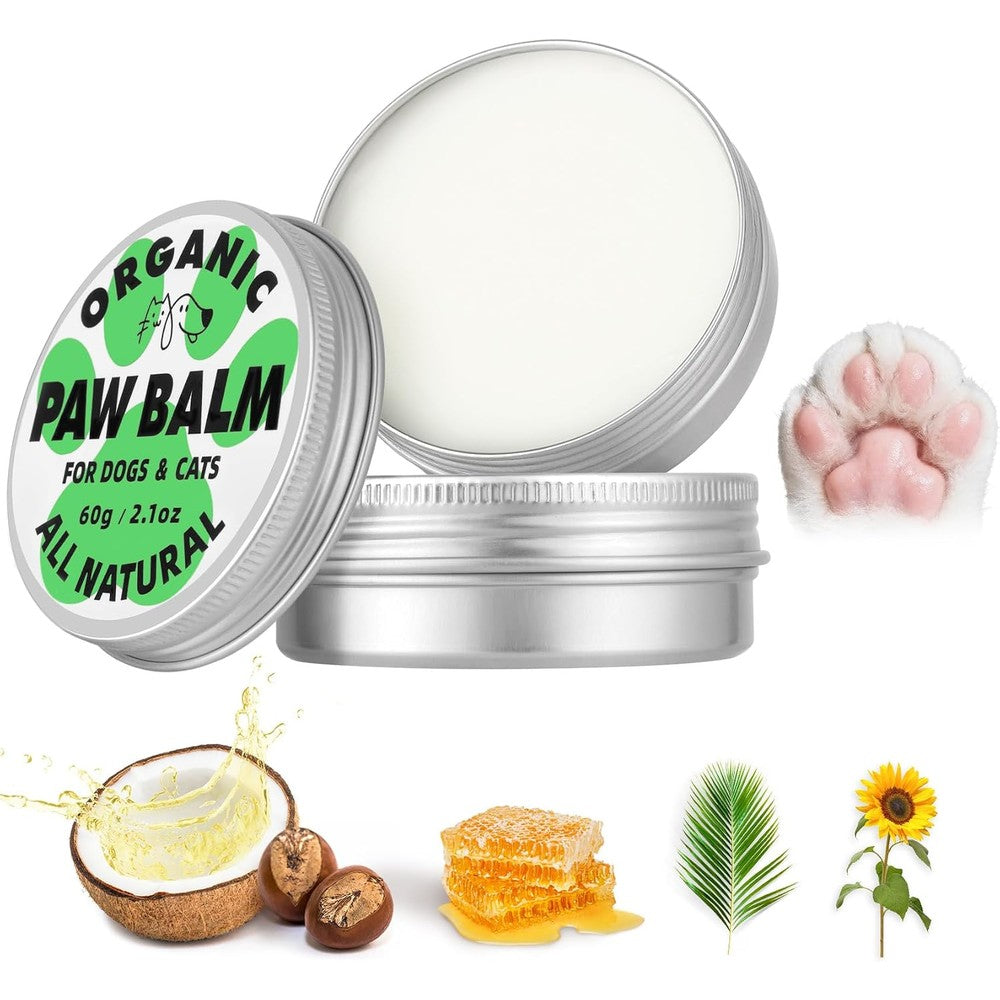 Eglagen Lick-Safe Dog Paw And Nose Balm With Coconut Oil Shea Butter And Beeswax For Dry Cracked Paws And Elbows 2.1 Ounces