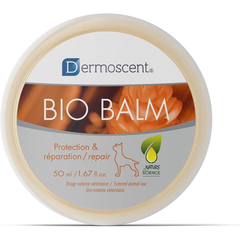 Dermoscent Bio Balm Natural Organic Healing Dog Paw And Nose Soother Moisturizer For Dry Cracked Skin And Hyperkeratosis Treatment 50 Milliliters