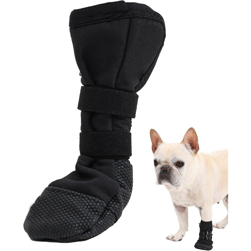Etial Dog Paw Wound Recovery Boot Breathable Injured Paw Protector With Anti Slip Sole And Self Adhesive Strap Large Size