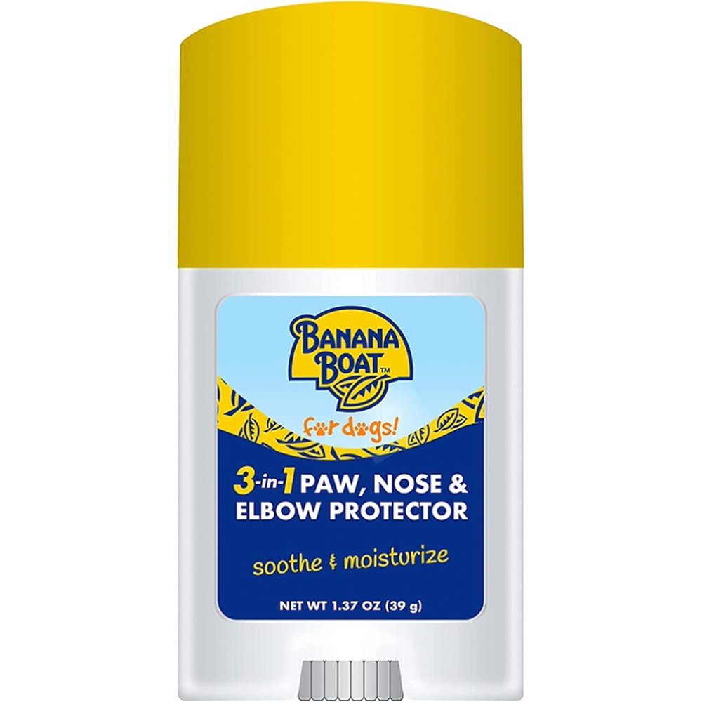 Banana Boat 3-in-1 Nose Paw And Elbow Sun Balm For Dogs 1.37 Ounce Stick Moisturizer And Sun Protector