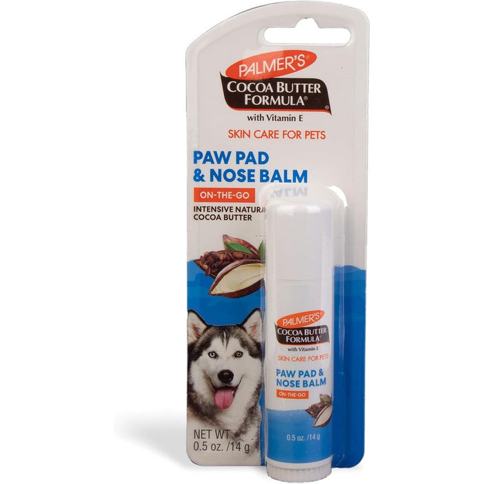 Palmer's For Pets Cocoa Butter Paw Pad And Nose Balm Swivel Stick Fragrance Free With Vitamin E And Shea Butter 0.5 Ounce