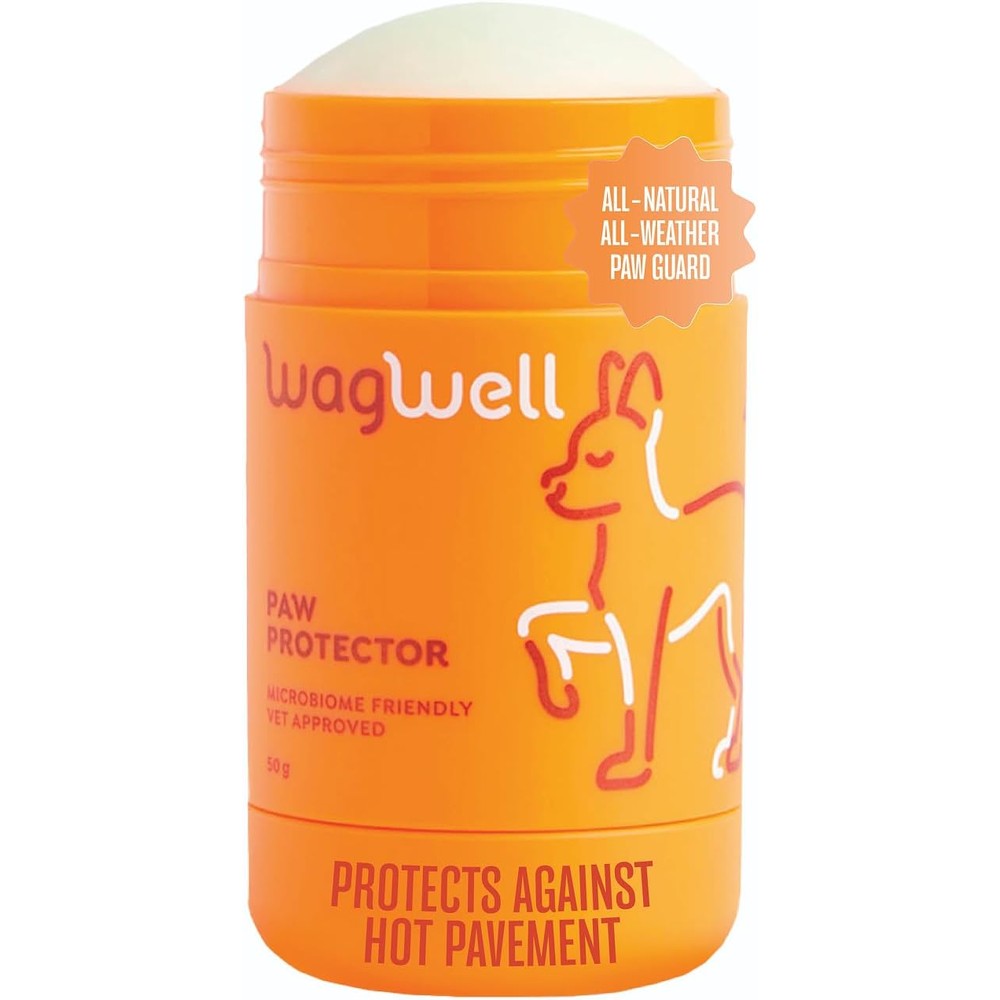 WagWell Paw Protector Dog Paw Balm Lick Safe Vet Approved Microbiome Friendly Moisturizing Stick For Paws Nose And Elbows 50 Grams