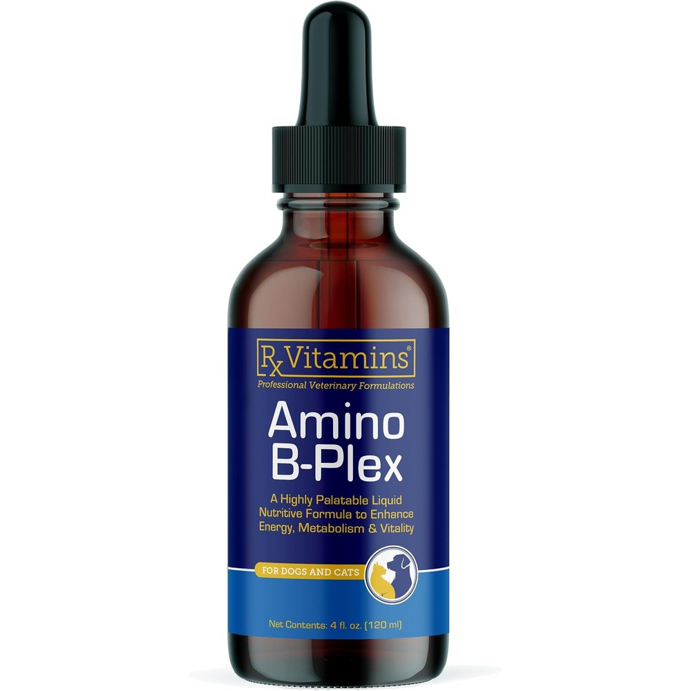 Rx Vitamins Amino B Plex Cat And Dog Supplement Vitamin B Complex Liquid With Amino Acids For Appetite And Weight Gain 4 Fluid Ounces