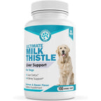 Pawsitive Wanderfound Pets Milk Thistle For Dogs Natural Liver And Kidney Support Supplement 100 Chewable Tablets Salmon And Bacon Flavor